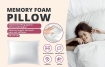 Almohada clásica con viscoelástica, rellena de viscoelástica triturada, ergonómica.photo1