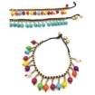  Tobilleras Boho India de Piedra Natural photo1