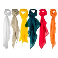 COLORED PLAIN PASHMINAS