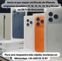 monthly installments Wholesale iPhone 17/16/15 (WhatsApp  34 659531387)