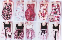 Vestidos modernos chicas y mujer joven