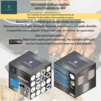 Set de 16 accesorios de alta calidad para la airfryer (freidora de aire)