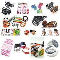 LOT D ASSORTIMENT D ACCESSOIRES POUR CHEVEUX