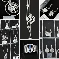 BIJOUX PLAQUÉS EN ARGENT MASSIF 925 MIX