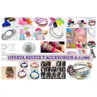 BIJOUX ET ACCESSOIRES POUR CHEVEUX 0,08 € U. PALETTE 20 MIL