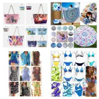 BORSA BEACH BIKINI PAREO KAFTANO PACK BEACH SUMMER 100 X € 3,80