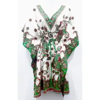 KAFTAN LONG MIX DRESS