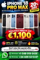 SALES BRAND NEW ORIGINAL iPHONE 18 PRO $ PRO MAX  AVAILABLE IN WHOLESALE PRICE 