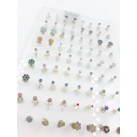 BOUCLES D OREILLES ARGENT 925 ASSORTIMENT EXPOSANT