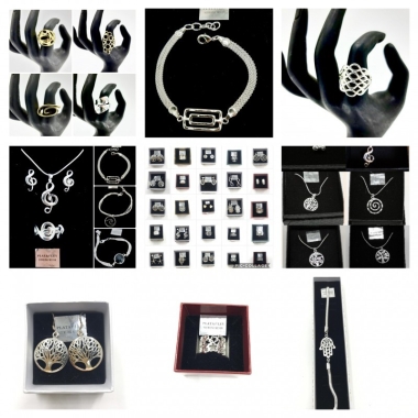 Bisutería chapada plata 925 lote surtido nuevo stockphoto1