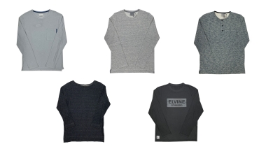 ELVINE men long sleeve tees mix photo1