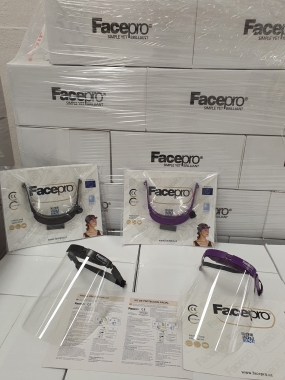 Se venden viseras de protección facial FACEPROphoto1