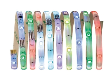 Kit de bandeaux LED Paulmann, 3m 9.6W, 165lm RGB Multicolore, 160 ensembles, état neufphoto1