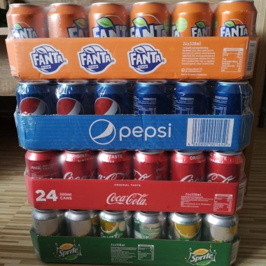 Coca Cola, Fanta and Sprite, Pepsi 0.33 (330ml)photo1