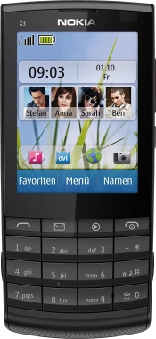 Nokia X3-02 Handy (6.1cm (2.4 Zoll) Touch&Type Display, Bluetooth, WLAN, microSD, 5 MP Kamera) photo1