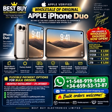 APPLE VERIFIED WHOLESALE OF ORIGINAL APPLE iPHONE 18 AND IPHONE DUOphoto1