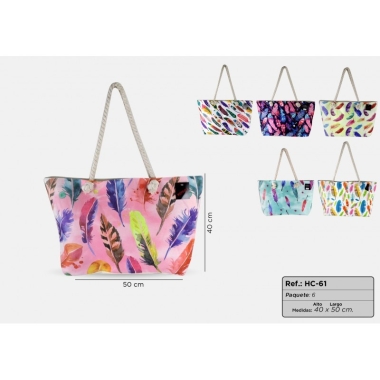 BOLSOS DE PLAYA MODELOS PLUMASphoto1