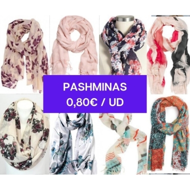 PASHMINAS PAÑUELOS VERANO LOTE SURTIDOphoto1