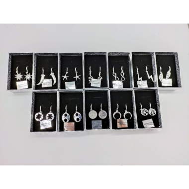 STERLING SILVER PLATED EARRINGS 925 MIXphoto1