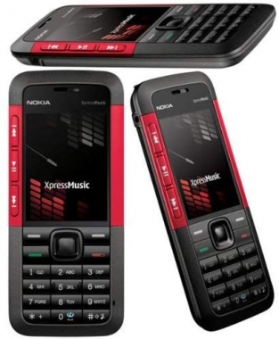 Nokia 5310 XpressMusic red (Edge, Musik-Player, UKW-Radio, Kamera mit 2 MP, Bluetooth) Triband Handyphoto1