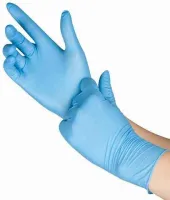 Blue Nitrile Gloves (  www.ppetradingltd.com )